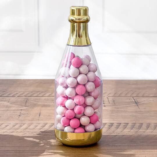 Kate Aspen® Medium Gold Metallic Champagne Bottle Favor Containers, 12ct.